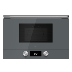 Teka Mikrodalga Fırın, Ankastre Mikrodalga Fırın + Izgara, 39 Cm Yükseklik, LED Ekranlı Kontrol Paneli, 3 Pişirme Programı, 22 Lt Kapasite, Stone Grey Renk, 112030002