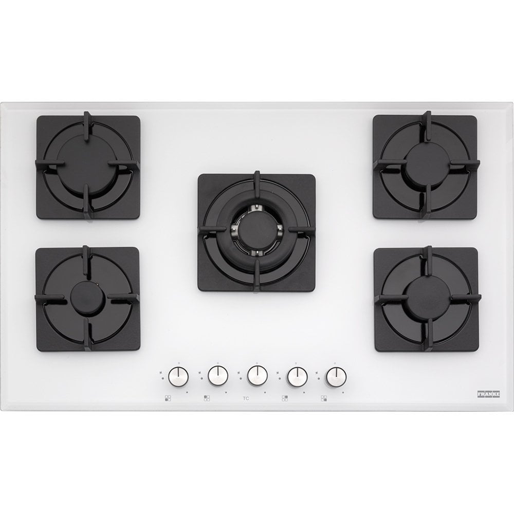 Franke 5 Gözlü, Gaz Emniyetli, Beyaz Cam Ocak, Glass Lınear Square Fhns 905 4G Tc Wh C Beyaz Cam