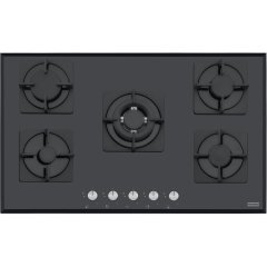 Franke 5 Gözlü, Gaz Emniyetli, Siyah Cam, Ocak Glass Lınear Square Fhns 905 4G Tc Bk C Siyah Cam