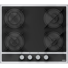 Franke Siyah Cam 4 Gözlü, Gaz Emniyetli, Ocak Marıs Fhma 604 4G Ml E Inox+Black Glass