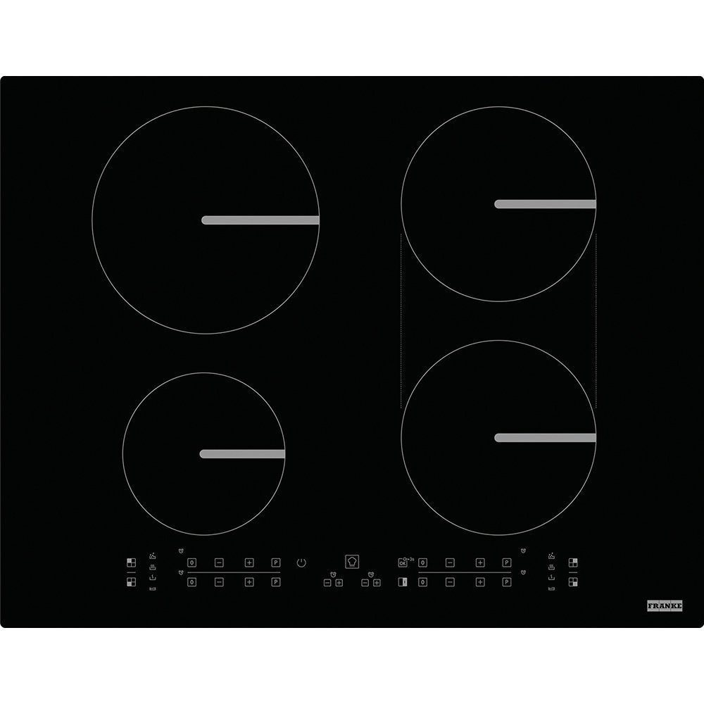 Franke İndüksiyonlu Ocak, 4 Gözlü, 65 Cm, Siyah Cam, FSM 654 I B BK