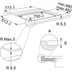 Franke  indüksiyonlu Ocak, 4 Gözlü, 65 Cm, Siyah Cam, FSM 804 I B BK