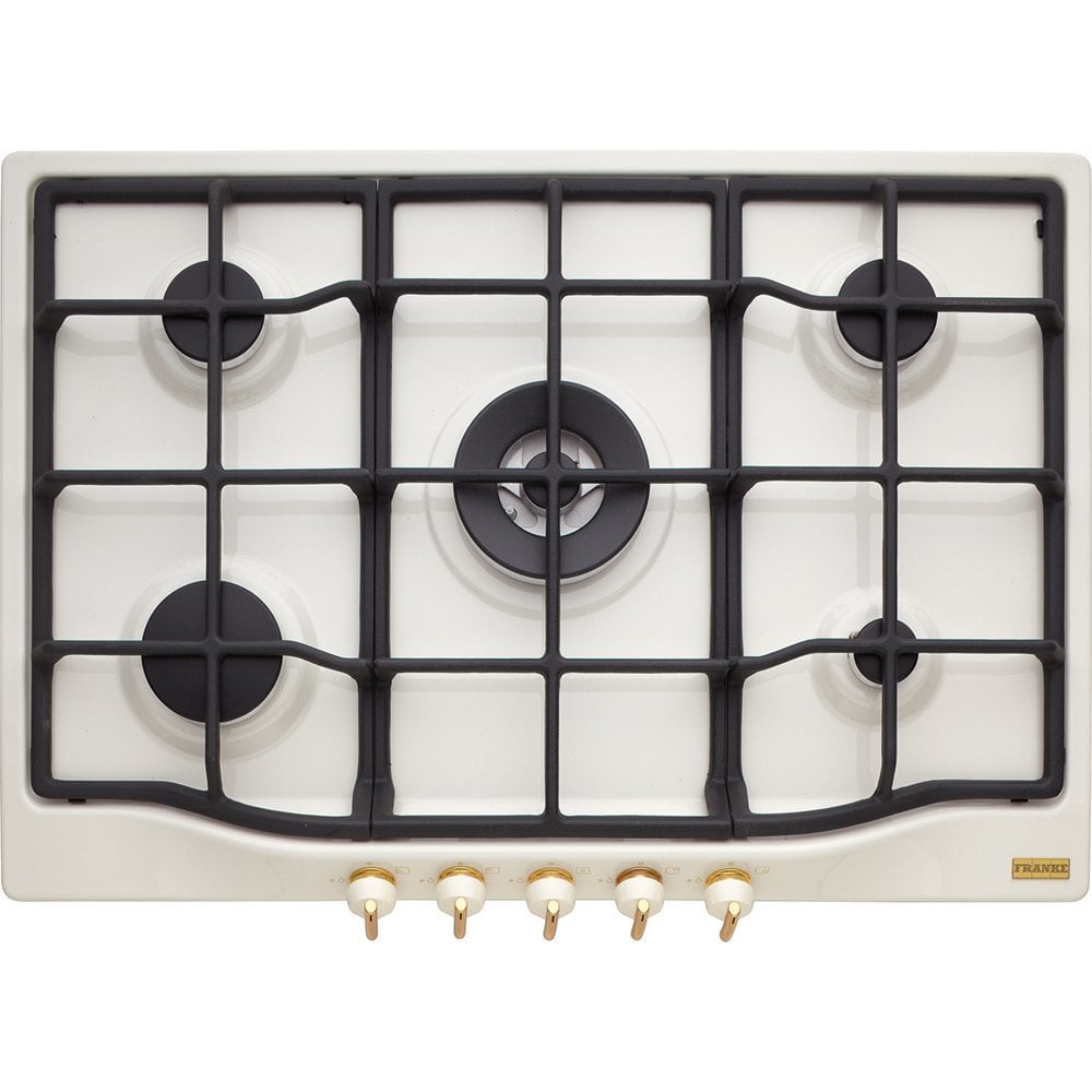 Franke Ocak, 5 Gözlü, Gaz Emniyetli, Döküm, Krem Renk, Classıclıne FHCL 755 4G Tc Pw C