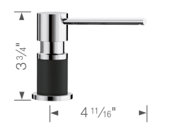 BLANCO Lato  Anthracite/Krom Sabunluk