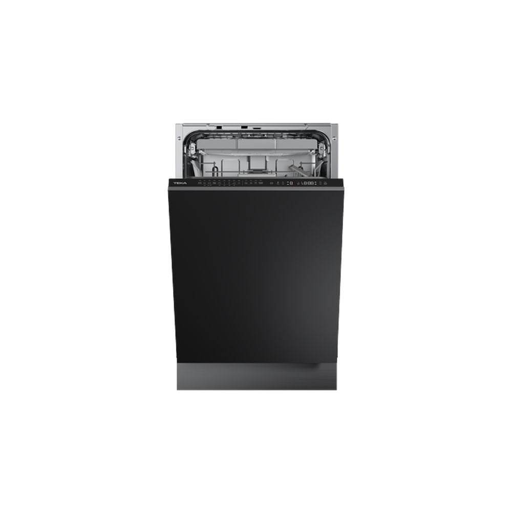 Teka Tam Ankastre Bulaşık Makinesi, 45 Cm Genişlik, LED Ekranlı Elektronik Kontrol Paneli, 9 Programlı, Hızlı Yıkama (60 Dk Ve 30 Dk'lık Programlar), Kirlilik Algılayan SmartSensor, MultiClean Sensor, PremiumDry Otomatik Açma, Siyah Renk, DFI 74910 TTM