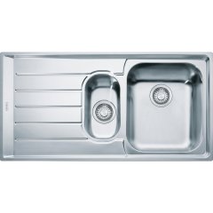 Franke Çelik Evye,  1.5 Gözlü Sol Damlalıklı,  Mikrodekorlu, Neptune Net 651