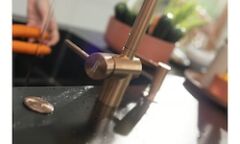 Franke Atlas Neo Doccia, tek kumandalı, spiralli, copper armatür