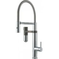 Franke Vital Kapsül Filtreli Armatür, Tek Kumandalı, Krom/Gun Metal