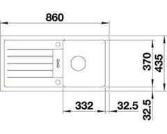 BLANCO FAVUM 45 S Anthracite Evye