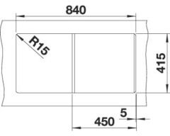 BLANCO FAVUM 45 S Kahve Evye