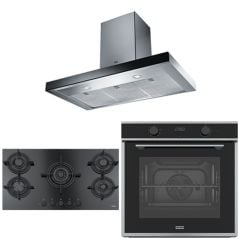 FRANKE BLACK ANKASTRE SET - FCR 925 TC BK/XS DAVLUMBAZ FHCR 905 4G TC HE BK C OCAK FMA 86 H XS FIRIN