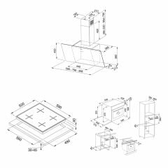 FRANKE ANKASTRE SET - FPJ 615 V BK A DAVLUMBAZ FHNG 604 4G TC BK C OCAK FSL 86 H BK FIRIN
