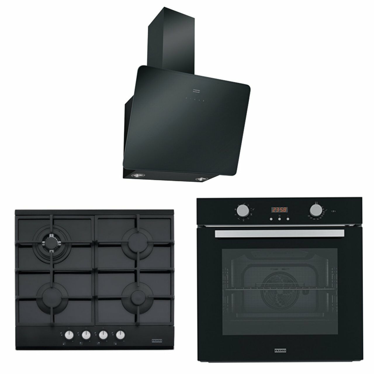 FRANKE ANKASTRE SET - FPJ 615 V BK A DAVLUMBAZ FHNG 604 4G TC BK C OCAK FSL 86 H BK FIRIN