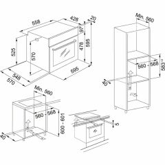 Franke Smart Linear 90 Cm Beyaz Cam 4 Lü Ankastre Set