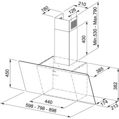 Franke Smart Linear Siyah Cam 60 Cm 6 Lı Ankastre Set