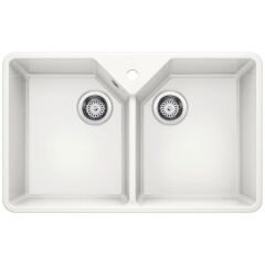 BLANCO Villae Double Farmhouse  Kristal Beyaz Evye
