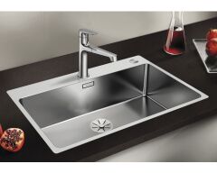 BLANCO ANDANO 700-IF/A PUSH Sifon Kontrol Paslanmaz Çelik Evye