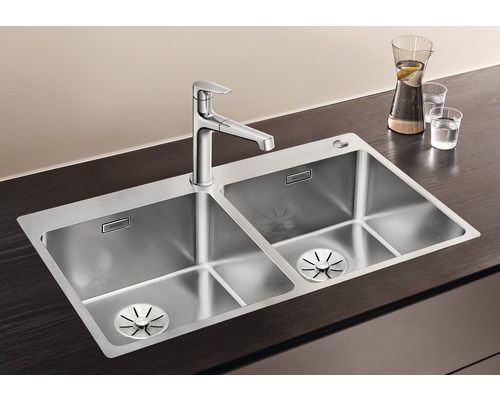 BLANCO ANDANO 400/400-IF/A PUSH Sifon Kontrol Paslanmaz Çelik Evye