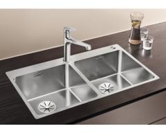 BLANCO ANDANO 400/400-IF/A PUSH Sifon Kontrol Paslanmaz Çelik Evye