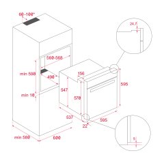 MaestroPizza HLB 8510 P 340ºC 'li özel pizza fonksiyonlu MaestroPizza Pirolitik Fırın