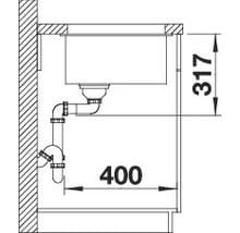 BLANCO ETAGON 500-U  Alu Metalik Evye