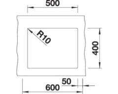 BLANCO SUBLINE 500 - U  Siyah Evye