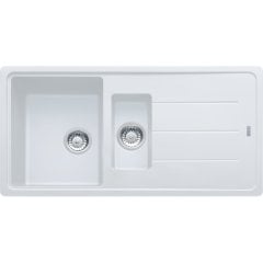 Franke Granit Evye, 1,5 Gözlü, Damlalıklı, Tezgah Üstü, Bianco Renk, BFG 651-97