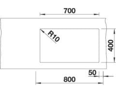 BLANCO SUBLINE 700 - U Level  Kahve Evye