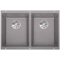 BLANCO SUBLINE 350/350 - U  Alu Metalik Evye