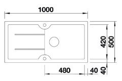 Nuevo Sonas Xl 6s Seramik 1,5 Gözlü İki Yönlü Damlalıklı Evye Manolya