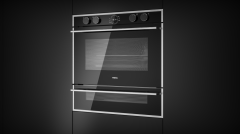 Teka Ankastre Fırın, Doublecook Özellikli, SteamBox Pişirme Kiti,  9 Pişirme Fonksiyonlu, 48 Lt İç Hacim, 2 Izgaralı, Digital Gösterge, Dokunmatik,