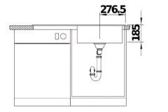 Nuevo Crea Xl 6s Seramik Tek Gözlü Sol Damlalıklı Evye Kristal Beyaz