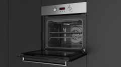 Teka Ankastre Fırın, 6 programlı, LED ekran, Mekanik Düğmeler, Parmak İzi Tutmayan Paslanmaz Çelik Panel, 65 Lt Kapasite, 1 Derin & 1 Standart Tepsi, 1 Izgara,  Paslanmaz Çelik Renk, HEB 723 SS